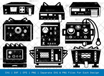 ECT Machine Silhouette, ECT Machine SVG, ECT Therapy Svg, Therapy Machine Svg, ECT Machine Bundle, SB00987 SVG ETC Craft 