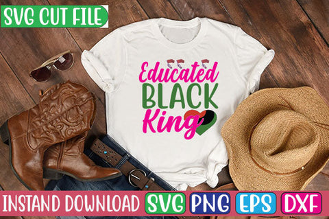 Educated Black King SVG Cut File SVG Studio Innate 