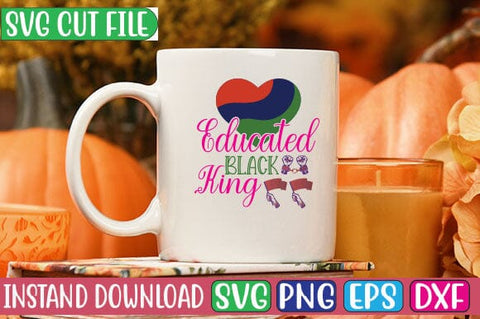 Educated Black King SVG Cut File SVG Studio Innate 