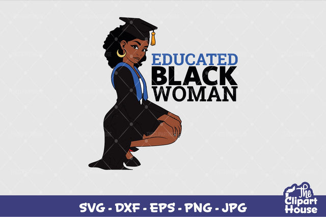 Educated Black Woman SVG The Clipart House 