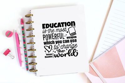Education Is the Most Powerful Weapon SVG SVG VectorSVGdesign 