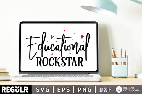 Educational rockstar SVG SVG Regulrcrative 