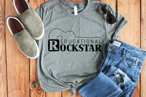 Educational Rockstar SVG | Teacher SVG SVG CraftLabSVG 