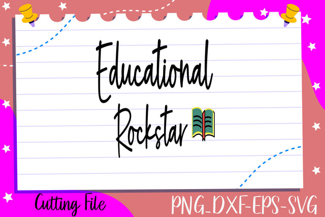 Educational Rockstar SVG thesvgfactory 