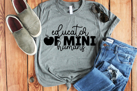 Educator of Mini Humans - Teacher SVG Design SVG CraftLabSVG 