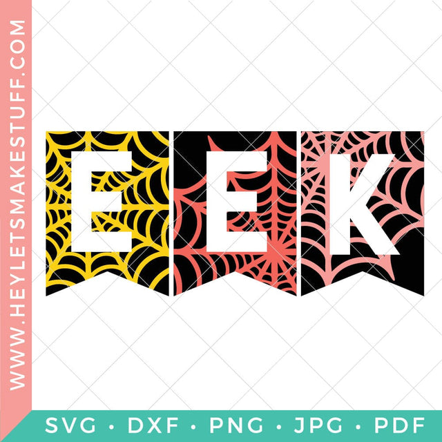 EEK Banner SVG Hey Let's Make Stuff 