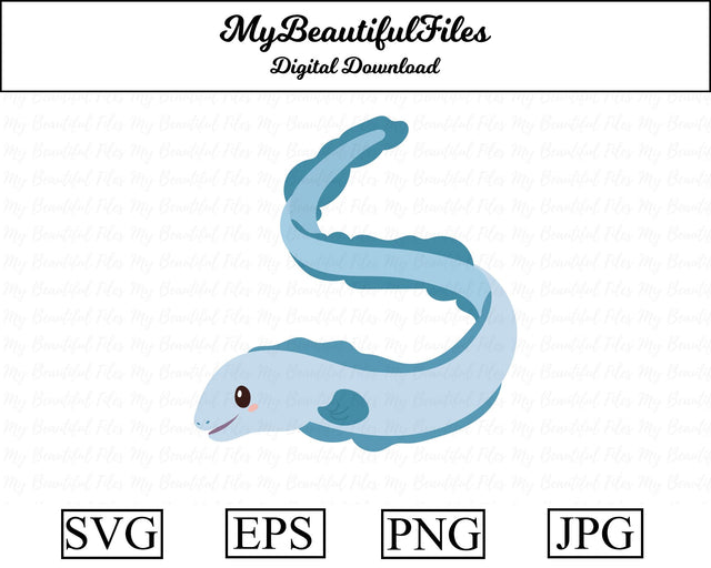 Eel - Animal SVG MyBeautifulFiles 