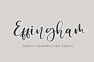 Effingham a Cute Bouncy Handwritten Font Font Haksen 