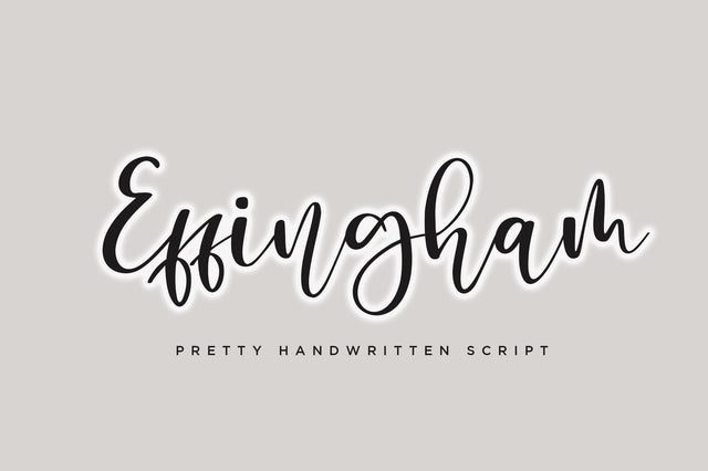 Effingham a Cute Bouncy Handwritten Font Font Haksen 