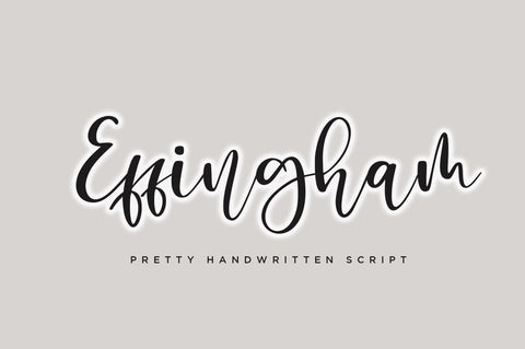 Effingham a Cute Bouncy Handwritten Font Font Haksen 