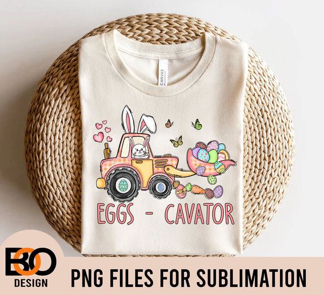 Egg Cavator Easter Png Sublimation Design, Easter Bunny Png, Easter Png, Happy Easter Png, Egg Cavator Easter Png, Egg Cavator Png Download Sublimation BOO-design 