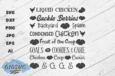 Egg Container Quotes with 8 sayings SVG Version 2 SVG 616SVG 