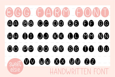 Egg Farm Font Font Sweet Elsie 