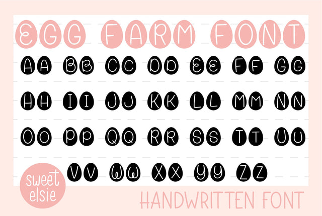 Egg Farm Font Font Sweet Elsie 