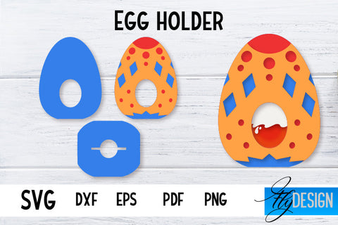 Egg Holder Bundle | Easter Egg Holder SVG | Baby Animals SVG SVG Fly Design 