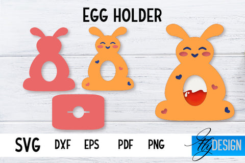 Egg Holder Bundle | Easter Egg Holder SVG | Baby Animals SVG SVG Fly Design 