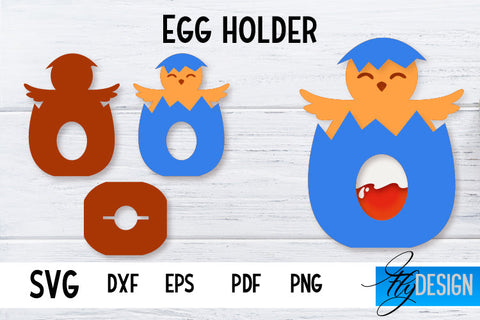 Egg Holder Bundle | Easter Egg Holder SVG | Baby Animals SVG SVG Fly Design 