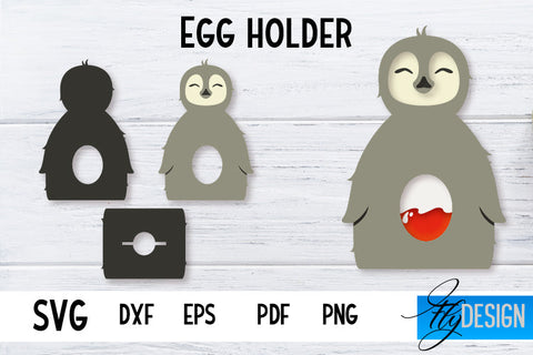 Egg Holder Bundle | Easter Egg Holder SVG | Baby Animals SVG SVG Fly Design 