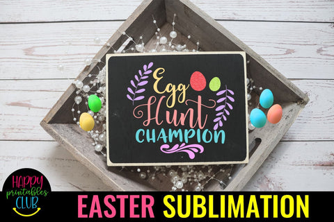 Egg Hunt Champion Sublimation PNG- Easter Sublimation PNG Sublimation Happy Printables Club 