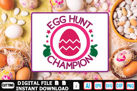 Egg Hunt Champion SVG Craftlabsvg24 