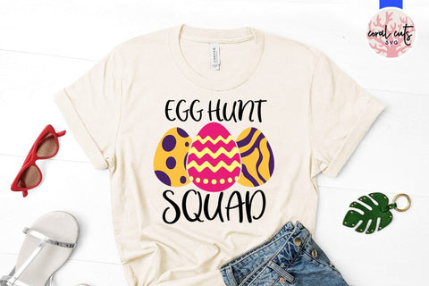 Egg hunt squad – Easter SVG EPS DXF PNG Cutting Files SVG CoralCutsSVG 