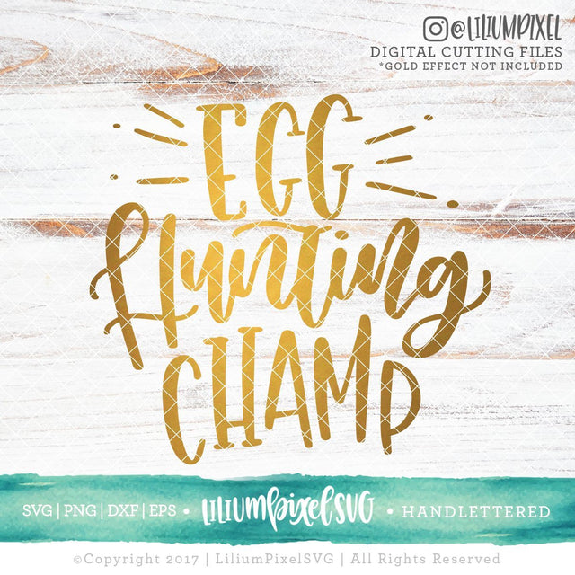 Egg Hunting Champ SVG Lilium Pixel SVG 