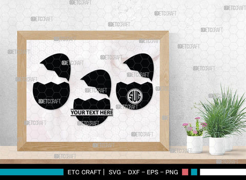 Egg Monogram, Egg Silhouette, Egg SVG, Broken Egg Svg, Omelet Svg, Morning Food Svg, Yolk Svg, SB00449 SVG ETC Craft 