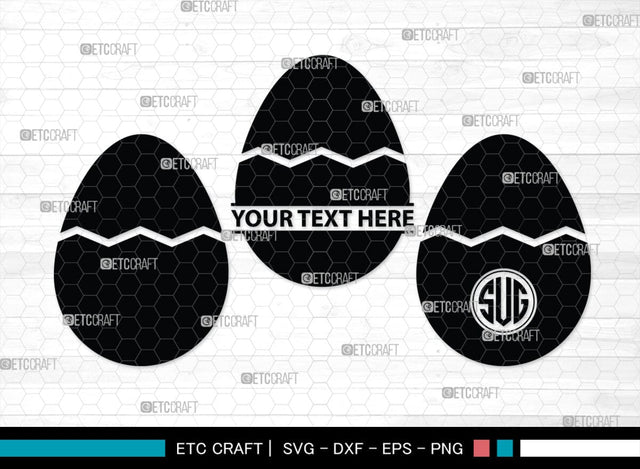 Egg Monogram, Egg Silhouette, Egg SVG, Broken Egg Svg, Omelet Svg, Morning Food Svg, Yolk Svg, SB00449 SVG ETC Craft 