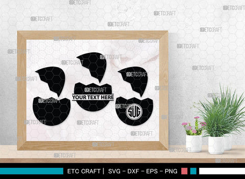 Egg Monogram, Egg Silhouette, Egg SVG, Broken Egg Svg, Omelet Svg, Morning Food Svg, Yolk Svg, SB00449 SVG ETC Craft 