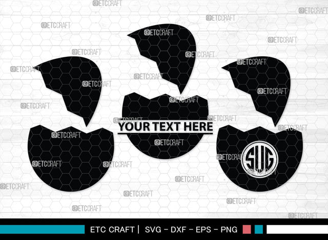 Egg Monogram, Egg Silhouette, Egg SVG, Broken Egg Svg, Omelet Svg, Morning Food Svg, Yolk Svg, SB00449 SVG ETC Craft 