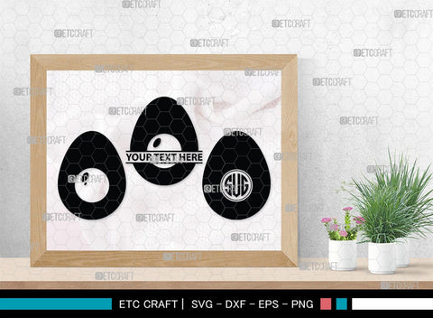 Egg Monogram, Egg Silhouette, Egg SVG, Broken Egg Svg, Omelet Svg, Morning Food Svg, Yolk Svg, SB00449 SVG ETC Craft 