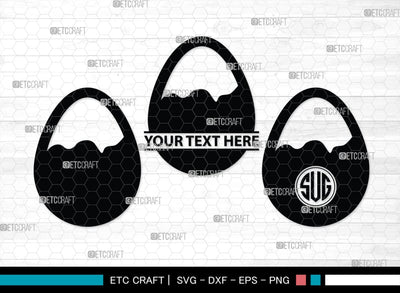 Egg Monogram, Egg Silhouette, Egg SVG, Broken Egg Svg, Omelet Svg, Morning Food Svg, Yolk Svg, SB00449 SVG ETC Craft 