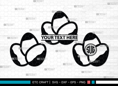 Egg Monogram, Egg Silhouette, Egg SVG, Broken Egg Svg, Omelet Svg, Morning Food Svg, Yolk Svg, SB00449 SVG ETC Craft 