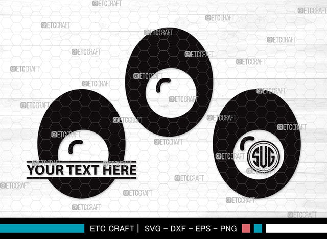 Egg Monogram SVG | Cracked Egg Svg | Sunny Side Svg | Fried Egg Svg | Egg Clipart SVG ETC Craft 