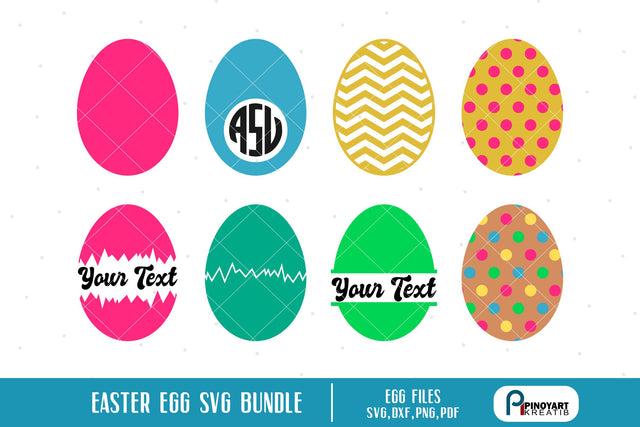 Egg Svg Bundle SVG Pinoyart Kreatib