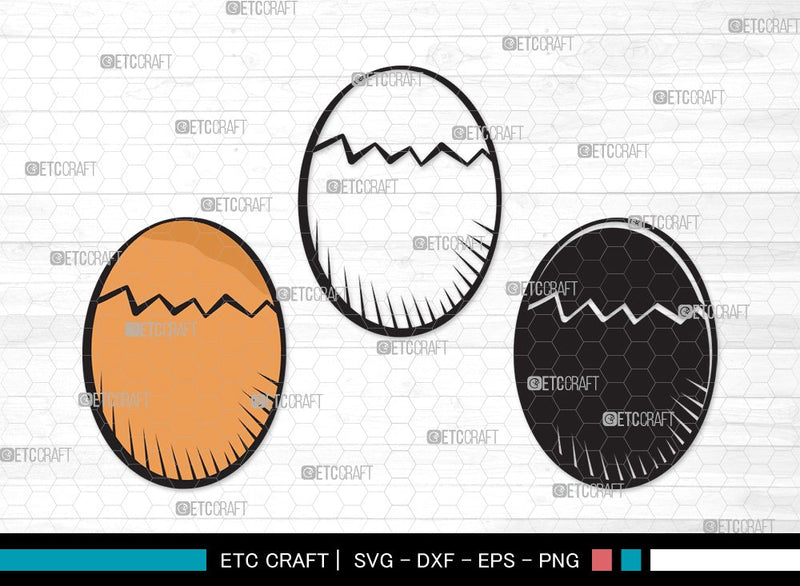 Egg SVG | Cracked Egg Svg | Sunny Side Svg | Fried Egg Svg | Egg Clipart SVG ETC Craft 