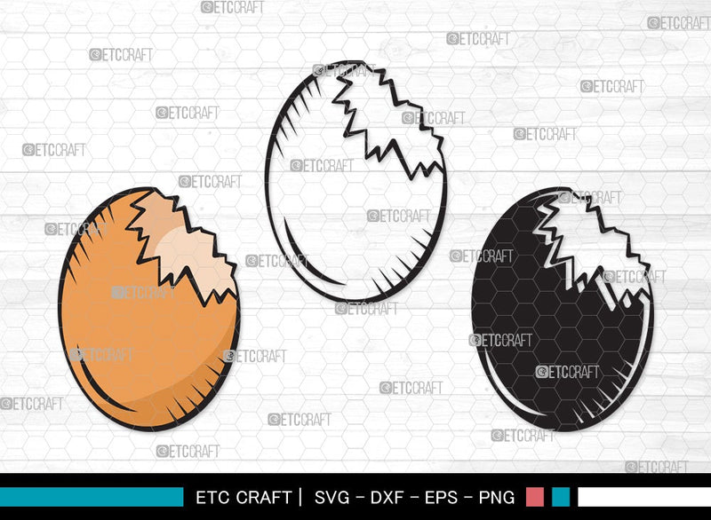 Egg SVG | Cracked Egg Svg | Sunny Side Svg | Fried Egg Svg | Egg Clipart SVG ETC Craft 