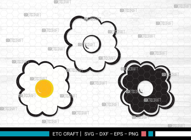 Egg SVG | Cracked Egg Svg | Sunny Side Svg | Fried Egg Svg | Egg Clipart SVG ETC Craft 