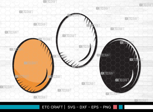 Egg SVG | Cracked Egg Svg | Sunny Side Svg | Fried Egg Svg | Egg Clipart SVG ETC Craft 