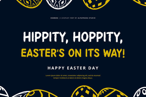 Eggnog - Display Font Font Alpaprana Studio 