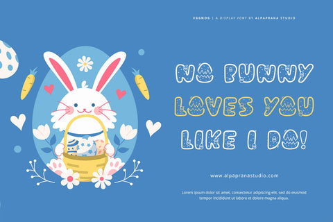 Eggnog - Display Font Font Alpaprana Studio 