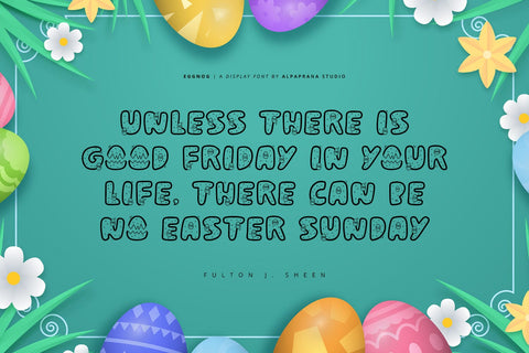 Eggnog - Display Font Font Alpaprana Studio 