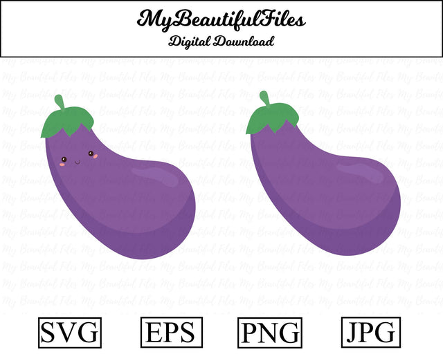 Eggplant - Food SVG MyBeautifulFiles 