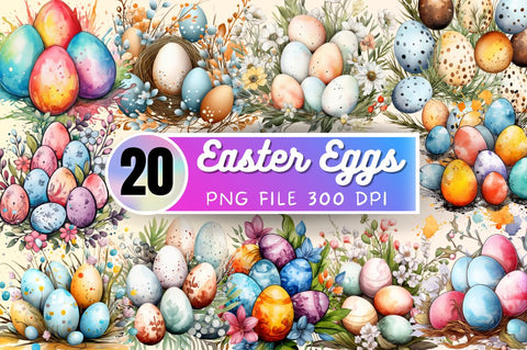 Eggs Easter Day Sublimation single Clipart Bundle Sublimation Regulrcrative 