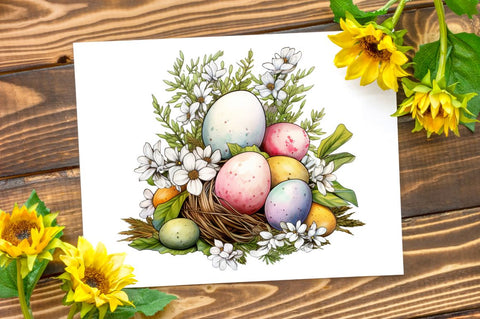 Eggs Easter Day Sublimation single Clipart Bundle Sublimation Regulrcrative 