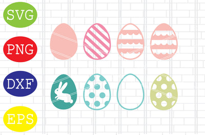 Eggs Easter Svg, Bunny Svg, Easter Bunny Svg, Happy Easter Svg, Png, Eps, Dxf Files SVG DigitalSvgFiles 