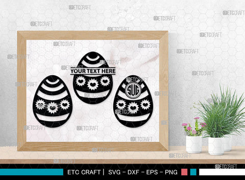 Eggs Monogram, Eggs Silhouette, Pattern Eggs SVG, Chevron Pattern Eggs Svg, Egg Shape Svg, Dot Pattern Eggs Svg, Pattern Eggs Svg, SB00002 SVG ETC Craft 