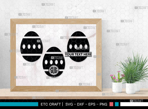 Eggs Monogram, Eggs Silhouette, Pattern Eggs SVG, Chevron Pattern Eggs Svg, Egg Shape Svg, Dot Pattern Eggs Svg, Pattern Eggs Svg, SB00002 SVG ETC Craft 