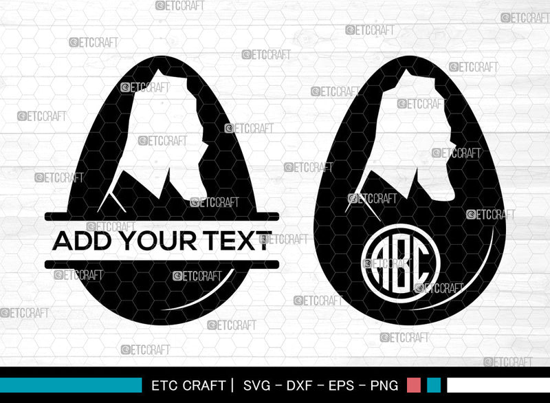 Eggs Monogram SVG, Circle Monogram, Egg Icon Svg, Cracked Egg Svg, Fried Egg Svg, Broken Egg Svg, Eggs Bundle SVG ETC Craft 