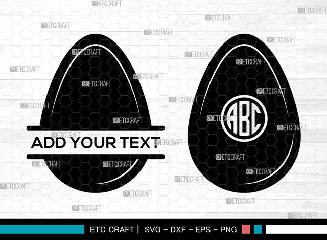 Eggs Monogram SVG, Circle Monogram, Egg Icon Svg, Cracked Egg Svg, Fried Egg Svg, Broken Egg Svg, Eggs Bundle SVG ETC Craft 